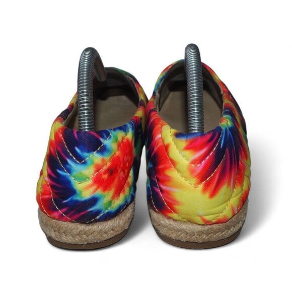 Yoki Juno Rainbow Tie Dye Espadrille Slip-on Flat Shoes Women's 9.5-10 - Picture 5 of 10